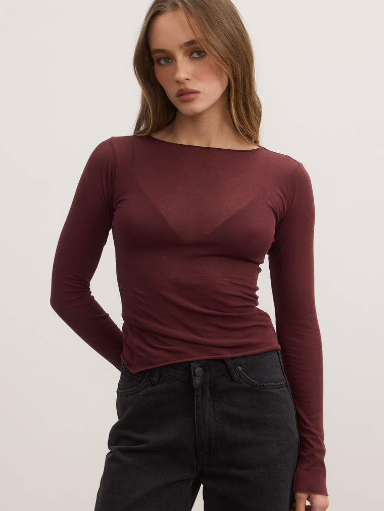 ZOE TOP - PLUM