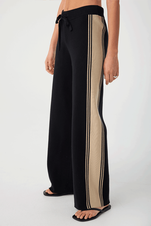 Emery Pant Black & Taupe