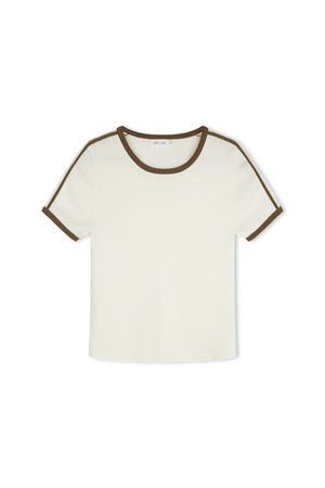 Mischa Tee - Cream & Cacao