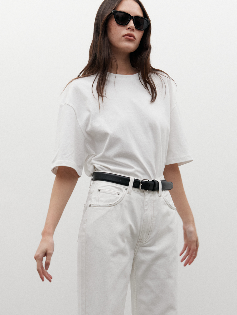 JONAS BOYFRIEND TEE - WHITE