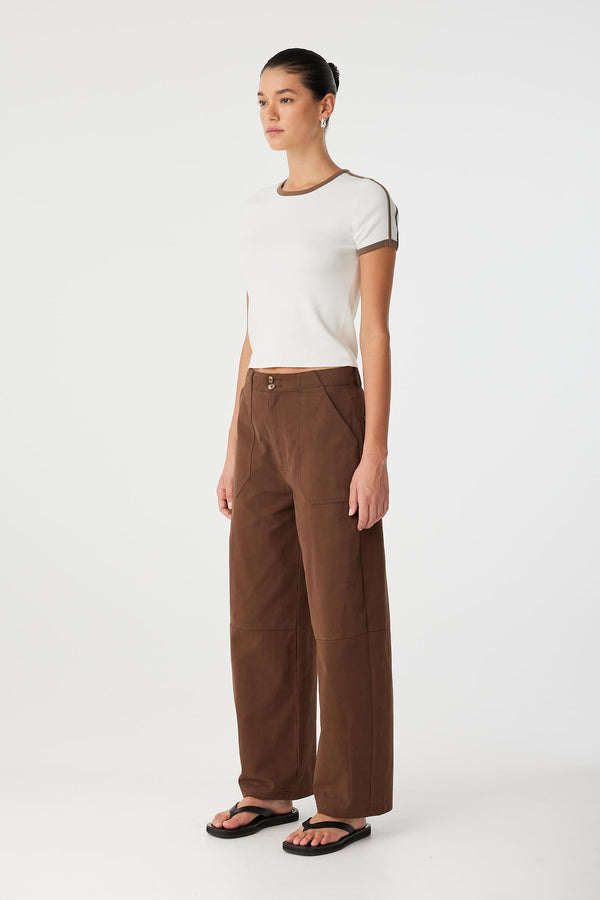 Mischa Tee - Cream & Cacao