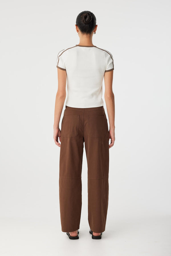 Mischa Tee - Cream & Cacao