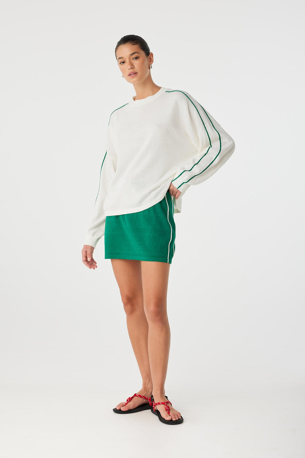 Pippa Mini Skirt - Palm Green