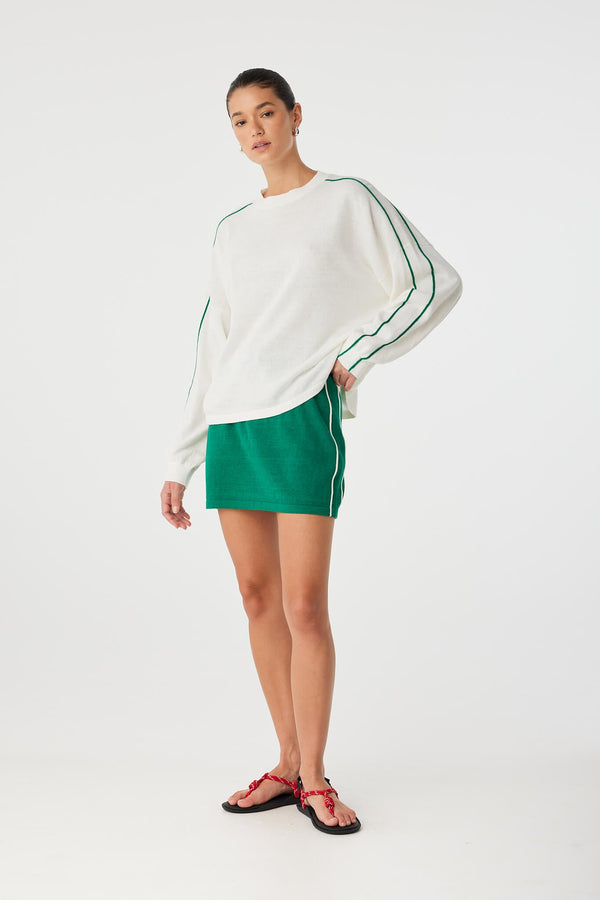 Pippa Mini Skirt - Palm Green