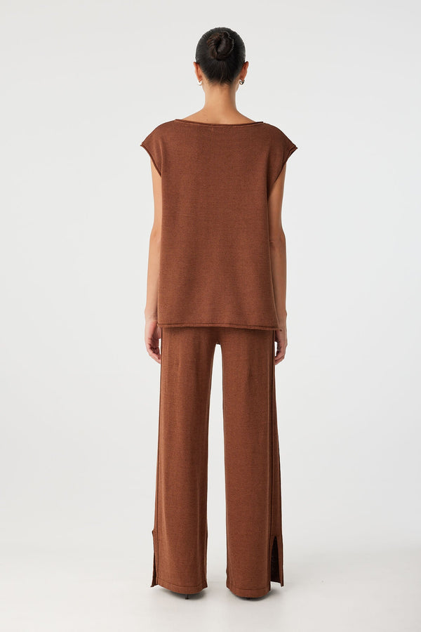 Poppy Tie Side Top - Clay