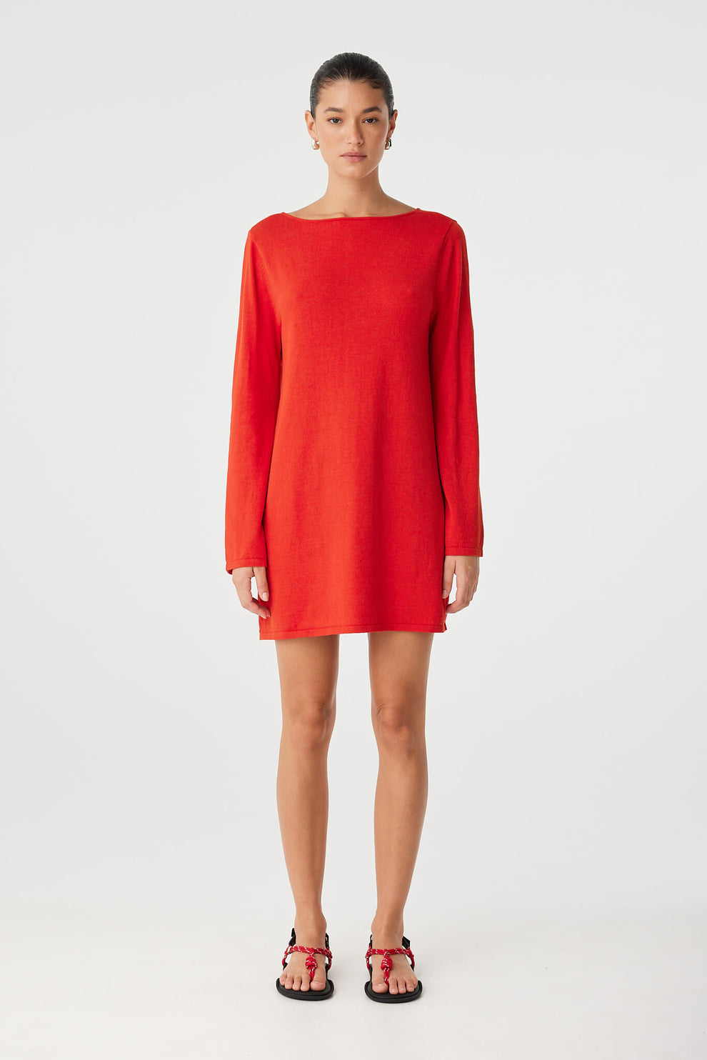 Paloma Reversible Dress Cherry Red