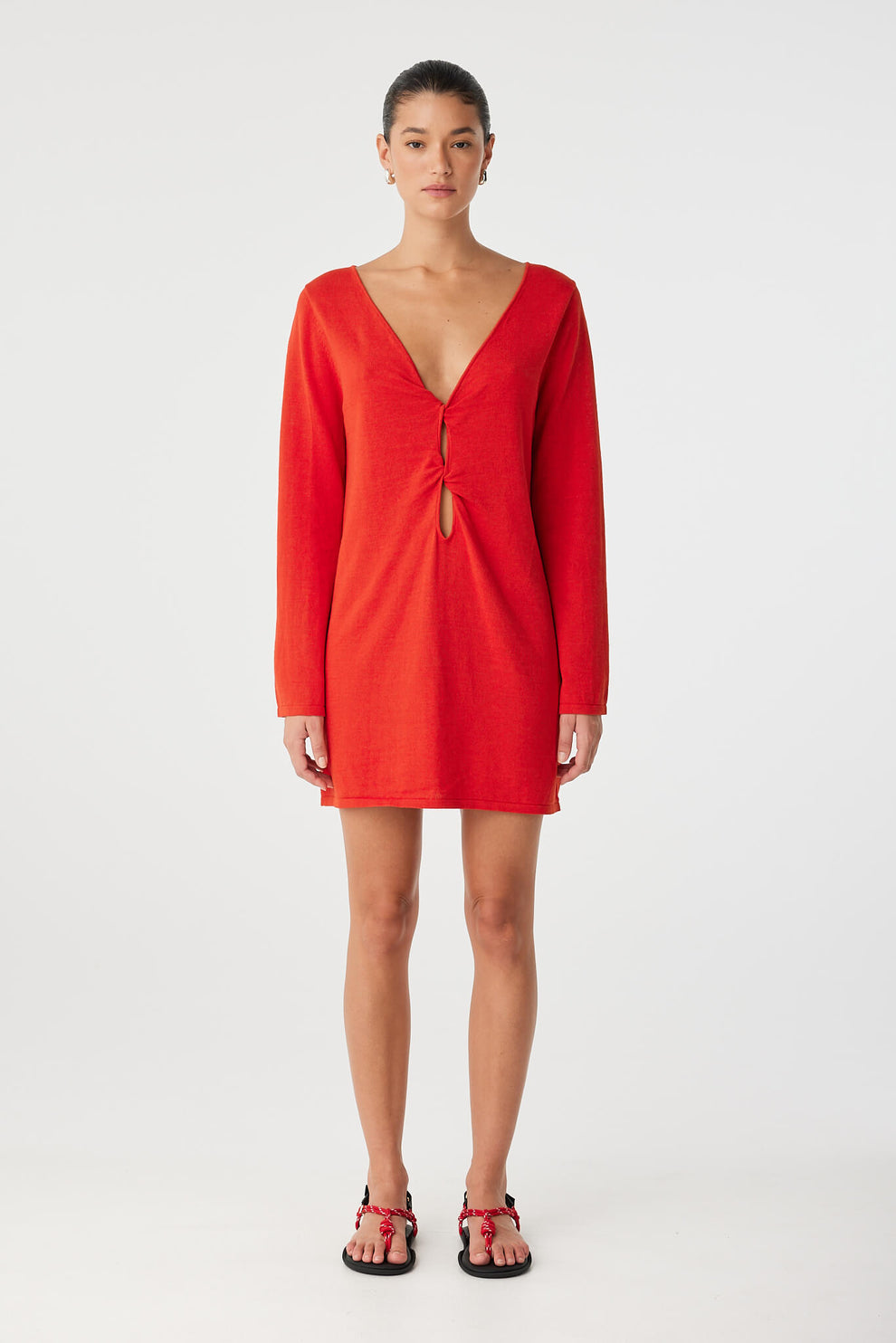 Paloma Reversible Dress Cherry Red