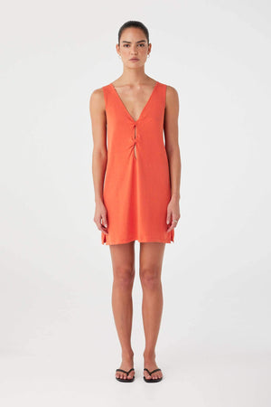 Paloma Mini Dress - Mandarin