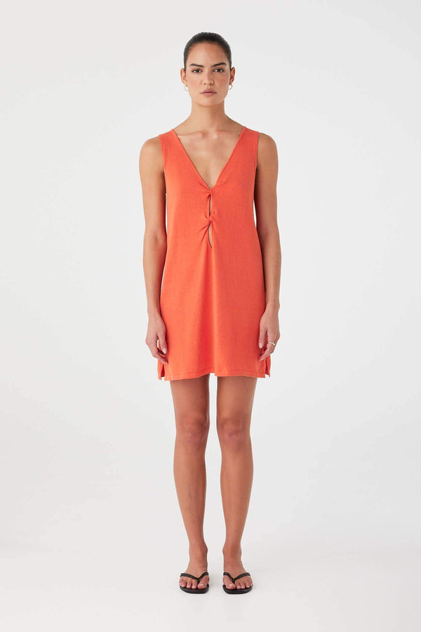 Paloma Mini Dress - Mandarin