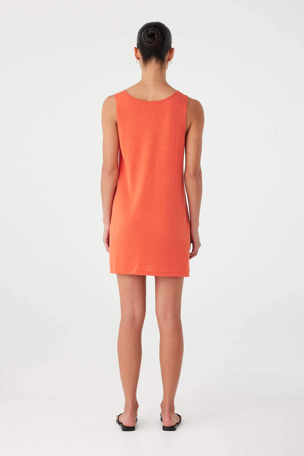 Paloma Mini Dress - Mandarin