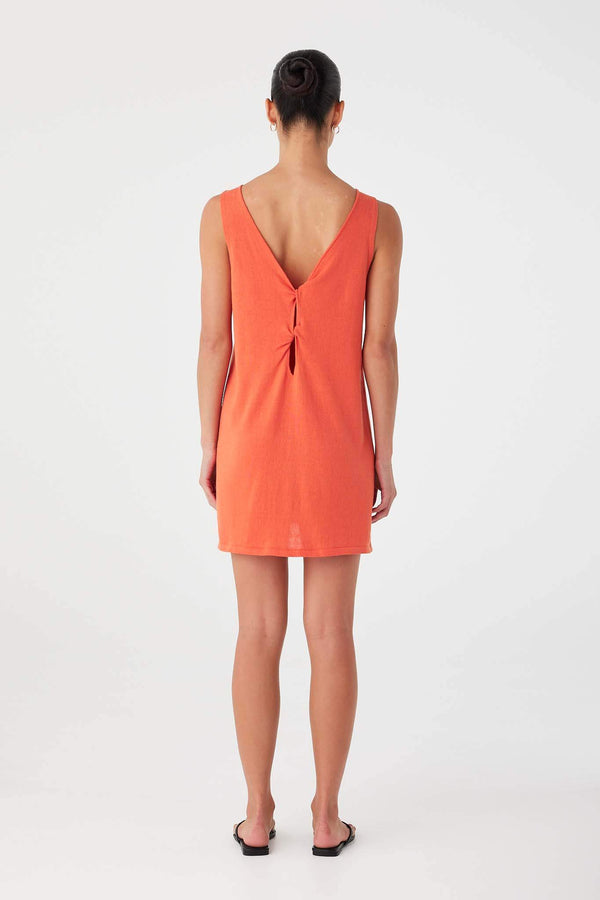 Paloma Mini Dress - Mandarin