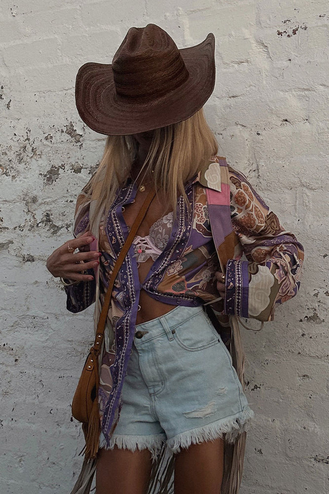 Dancing Valley Shirt-Violet