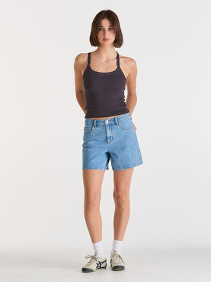 Mid Straight Short - Mid Blue