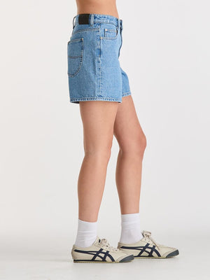 Mid Straight Short - Mid Blue