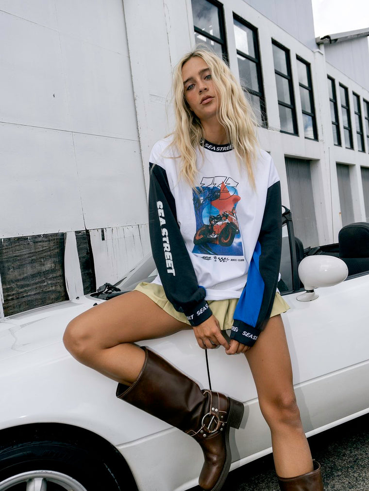 Moto Long Sleeve Tee