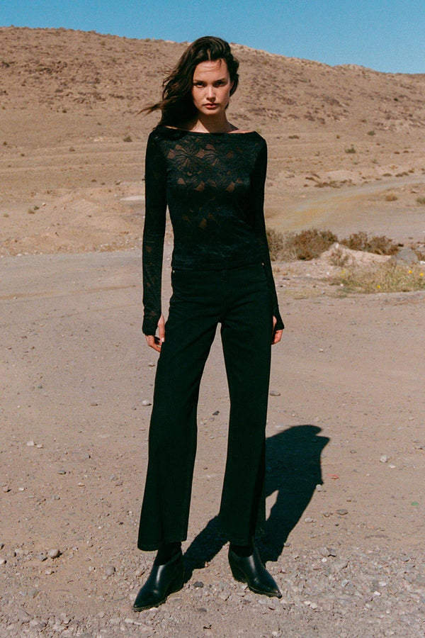 Molly Classic Jeans-Noir