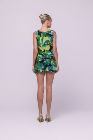 Lucia Mini Skirt - Black Tropicale