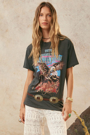 Elysian Biker Tee - Charcoal