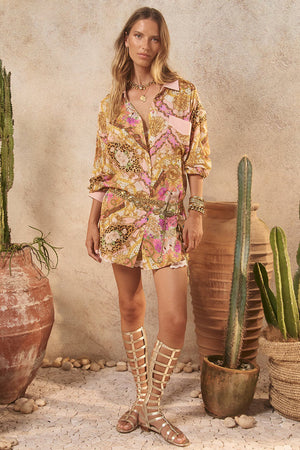 Lovers and Dreamers Shirt - Champagne Peach