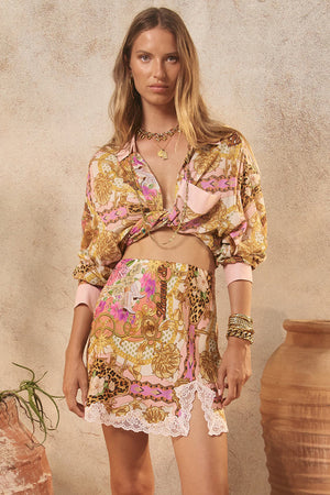 Lovers and Dreamers Shirt - Champagne Peach