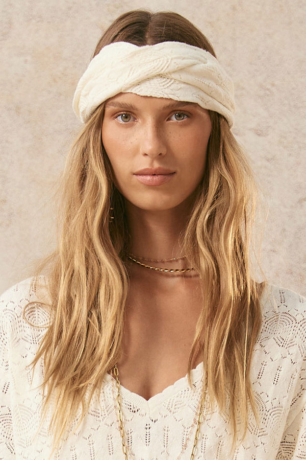 Siesta Headband - White Sand