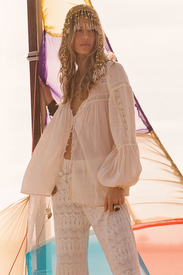 Siesta Pant - White Sand