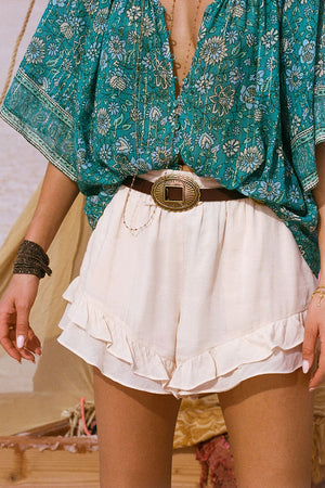 Teodora Short - White Smoke