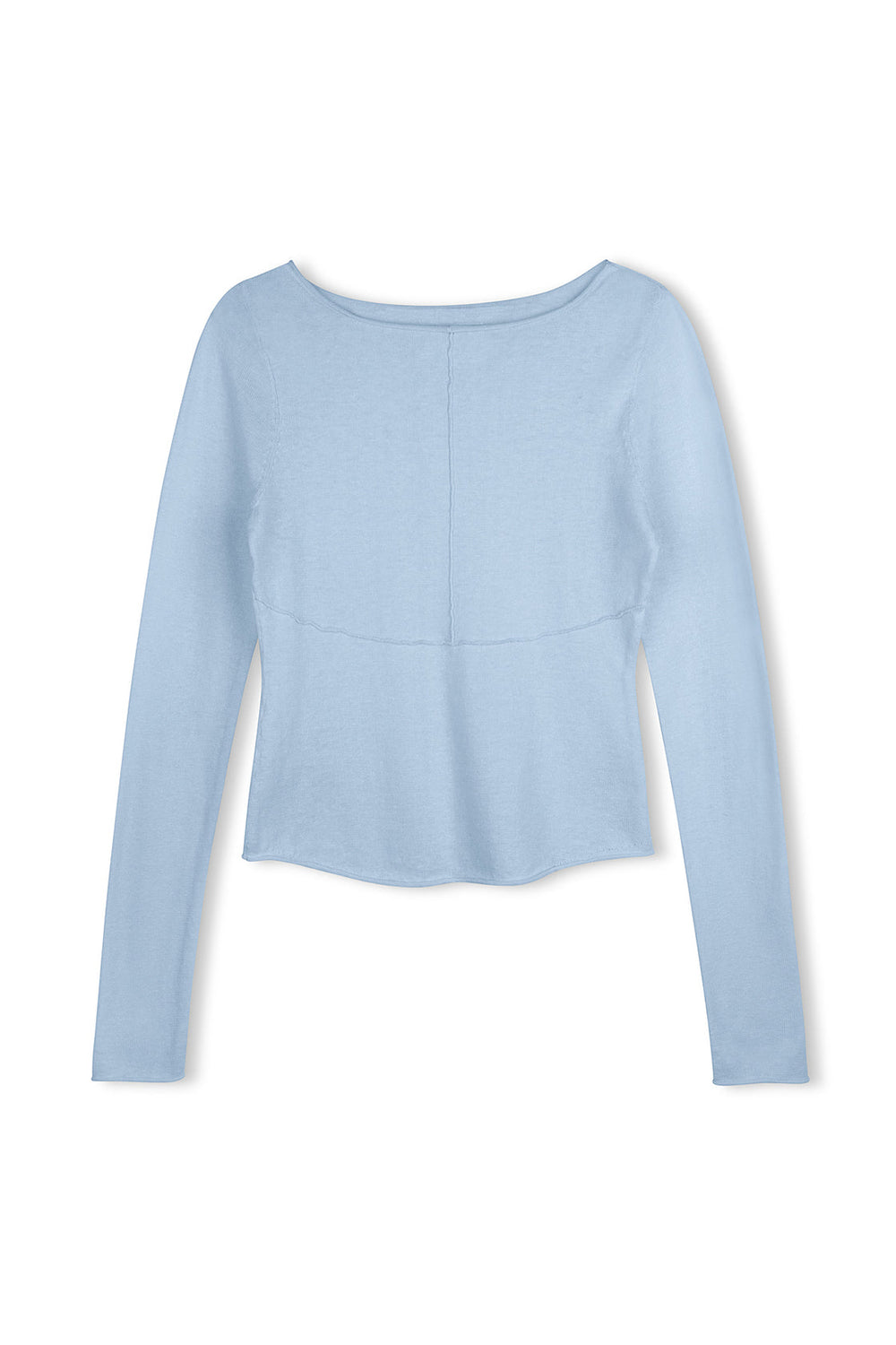 Panelled Long Sleeve Knit Top