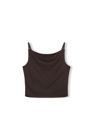 Cocoa Cotton Blend Knit Top