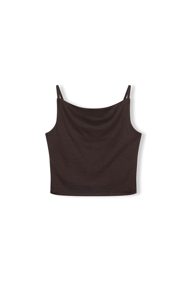 Cocoa Cotton Blend Knit Top