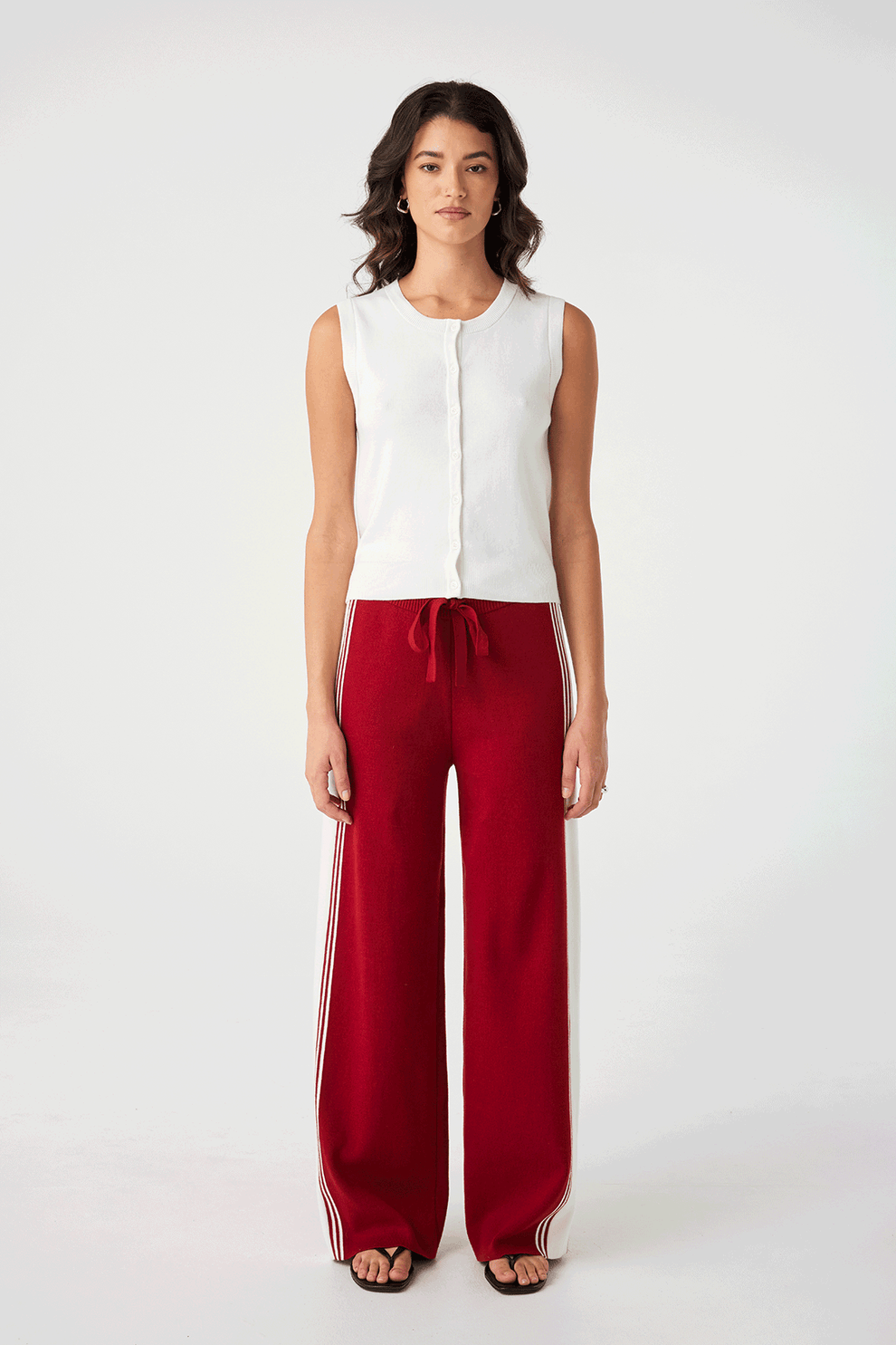 Finley Button Up Vest - Cream