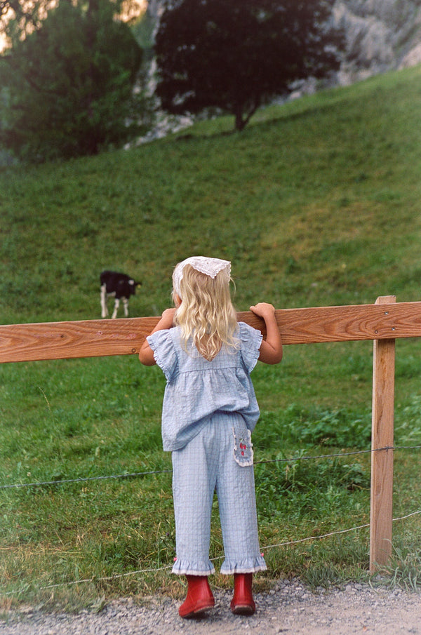 Dora pant Sky Gingham