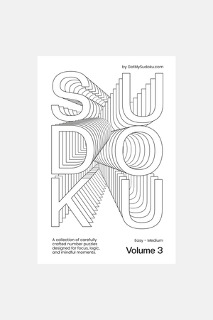 Get My Sudoku Volume 3- Easy/Medium