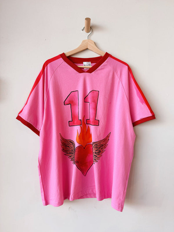 11 Hearts Jersey Tee - PINK