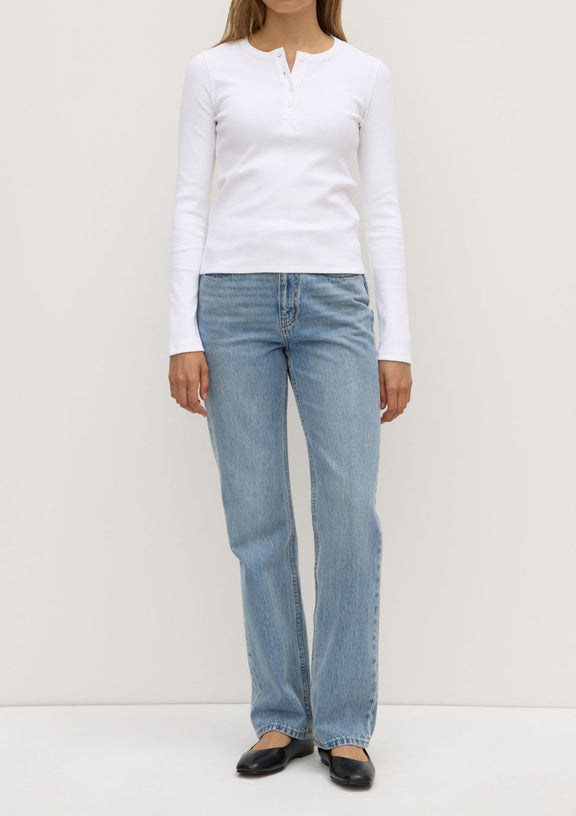 Anya Long Sleeve Tee - White