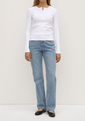 Anya Long Sleeve Tee - White