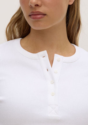 Anya Long Sleeve Tee - White