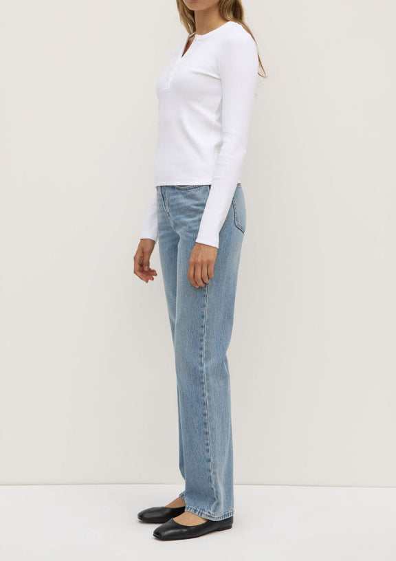 Anya Long Sleeve Tee - White