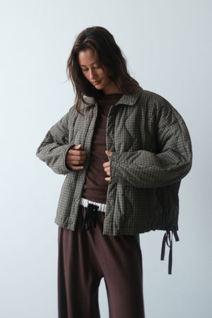 *Pre-Order* Matteo Jacket - Olive & Teal Check