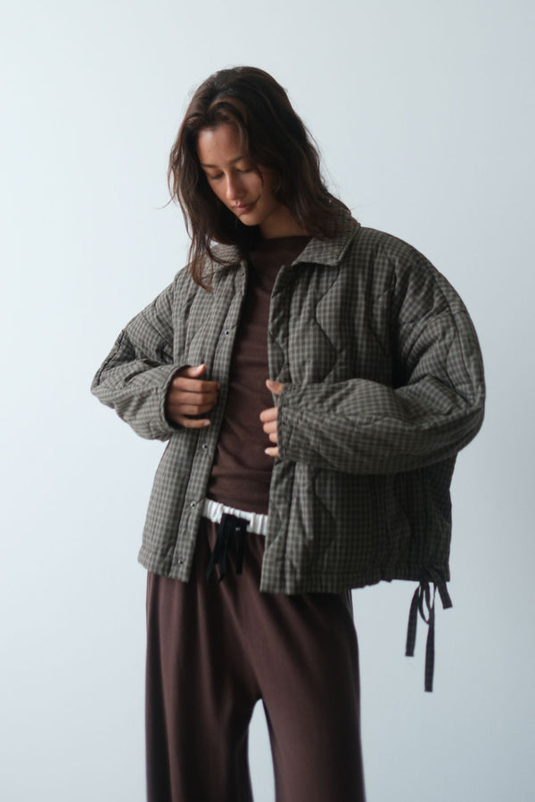 *Pre-Order* Matteo Jacket - Olive & Teal Check