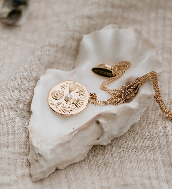 BY THE SEA COIN NECKLACE
