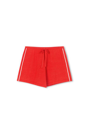Pippa Drawstring Short - Hibiscus
