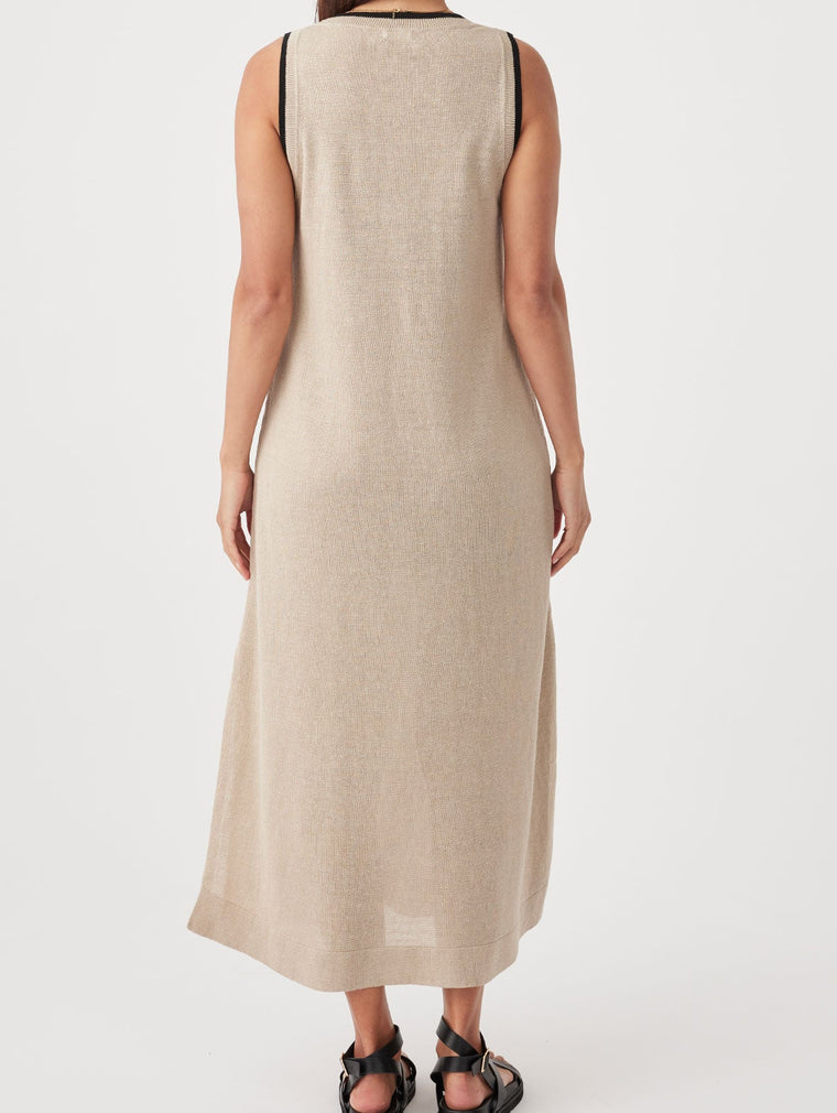 Brie Long Dress - Taupe
