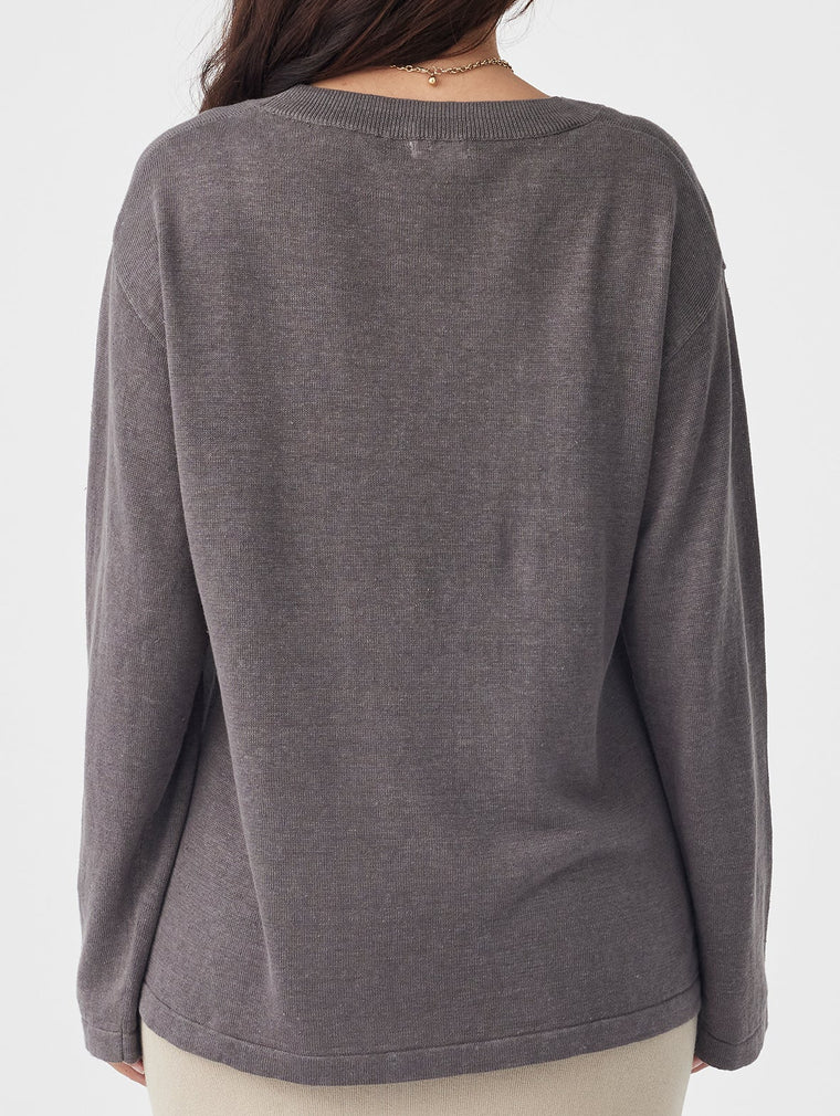 Hugo Long Sleeve T-shirt - Light Grey