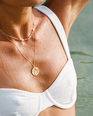 BY THE SEA COIN NECKLACE