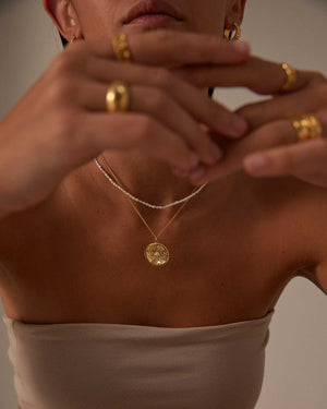 BY THE SEA COIN NECKLACE