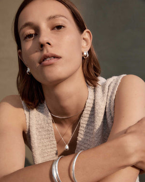 Tresor Hoops Small - Silver