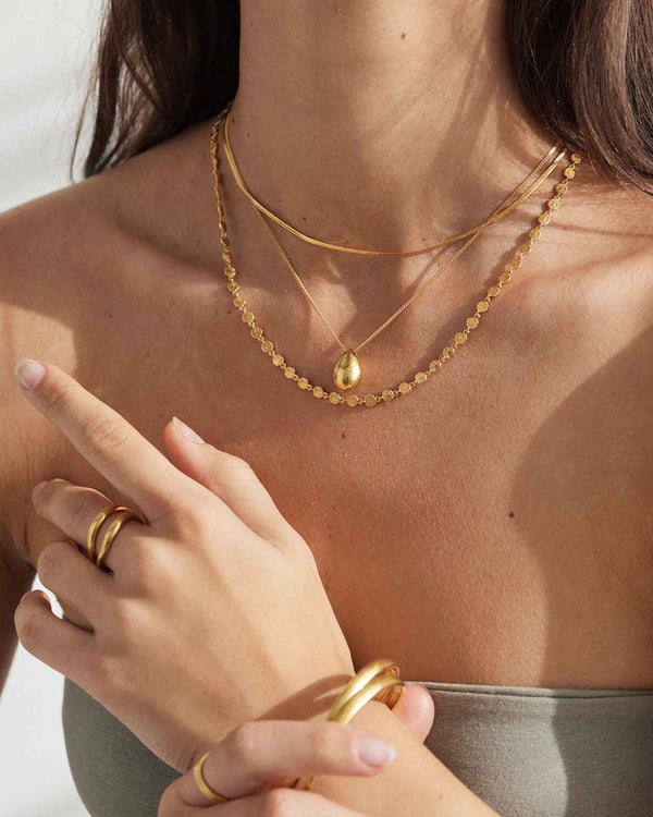 Reflection Chain Necklace - Gold