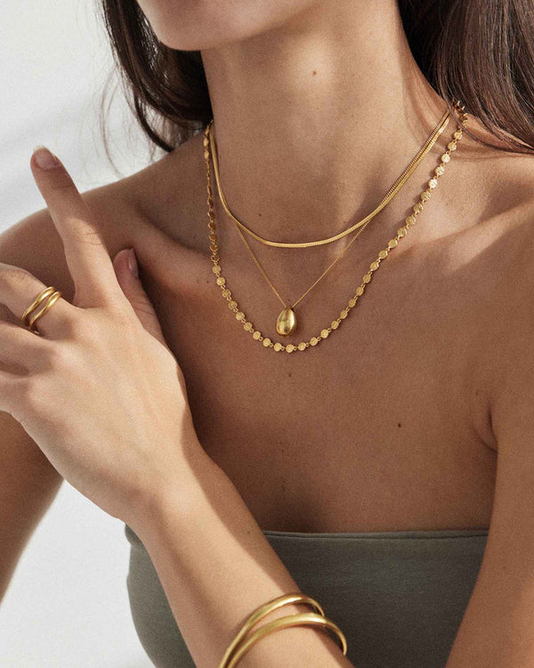 Reflection Chain Necklace - Gold