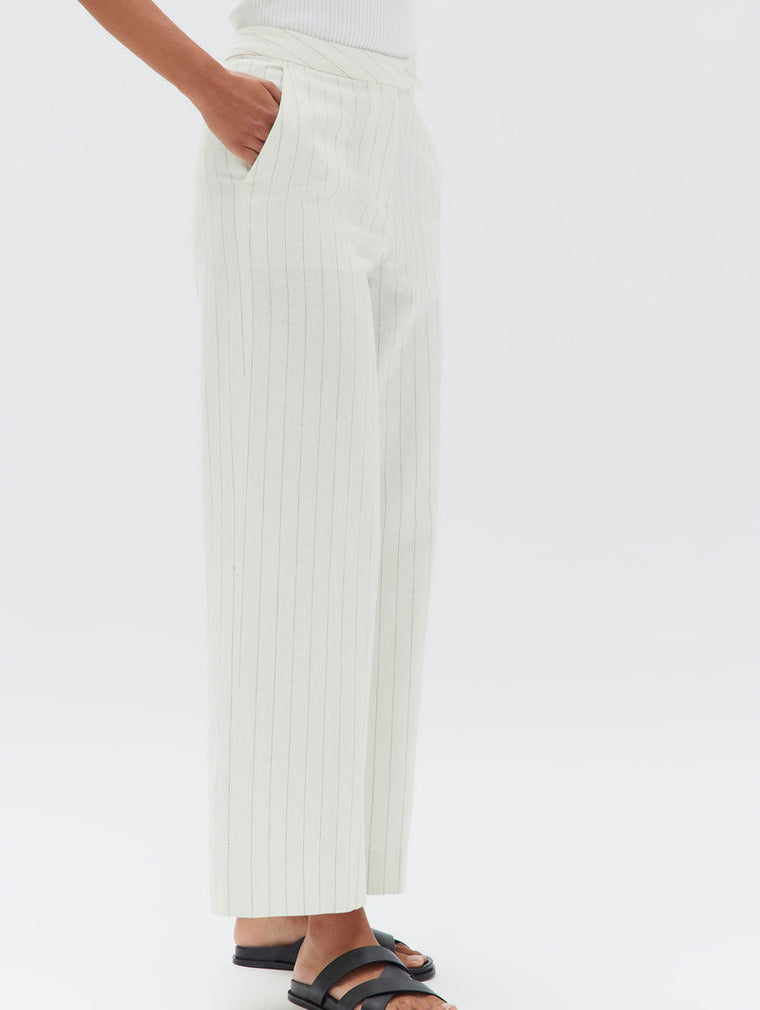 Leila Stripe Linen Pant